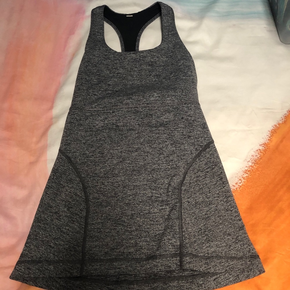 Heather gray racerback tank top: Lululemon